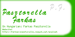 pasztorella farkas business card